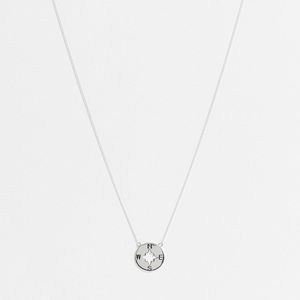 Sterling Silver Necklace with Compass Pendant NWT